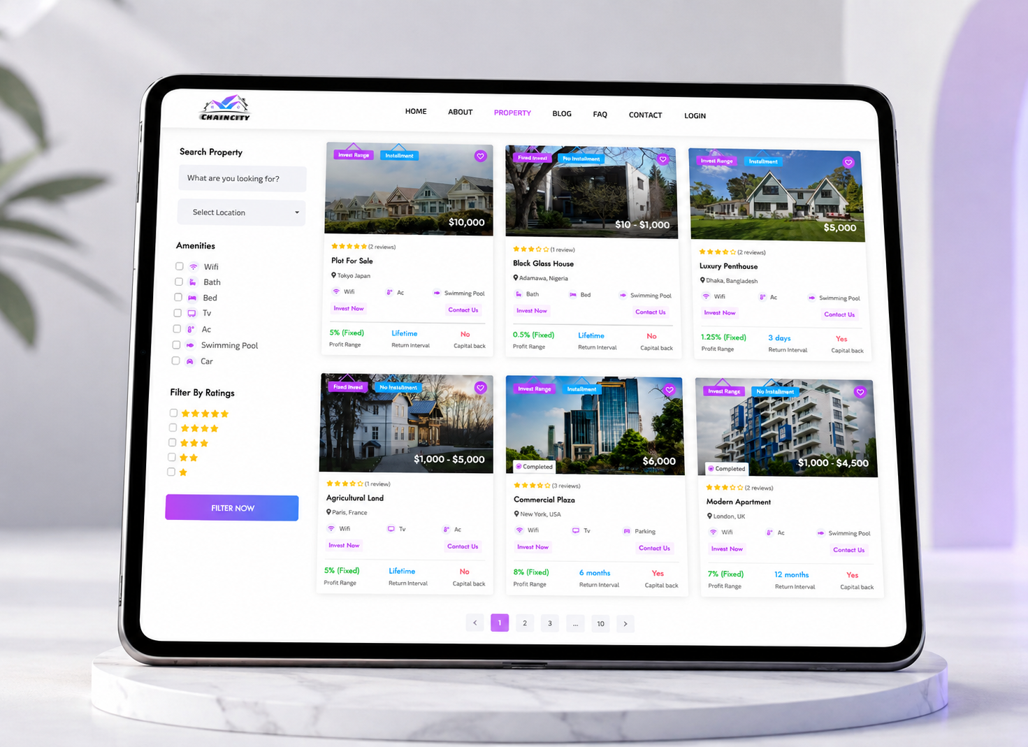 ChainCity Real Estate Investment Platform