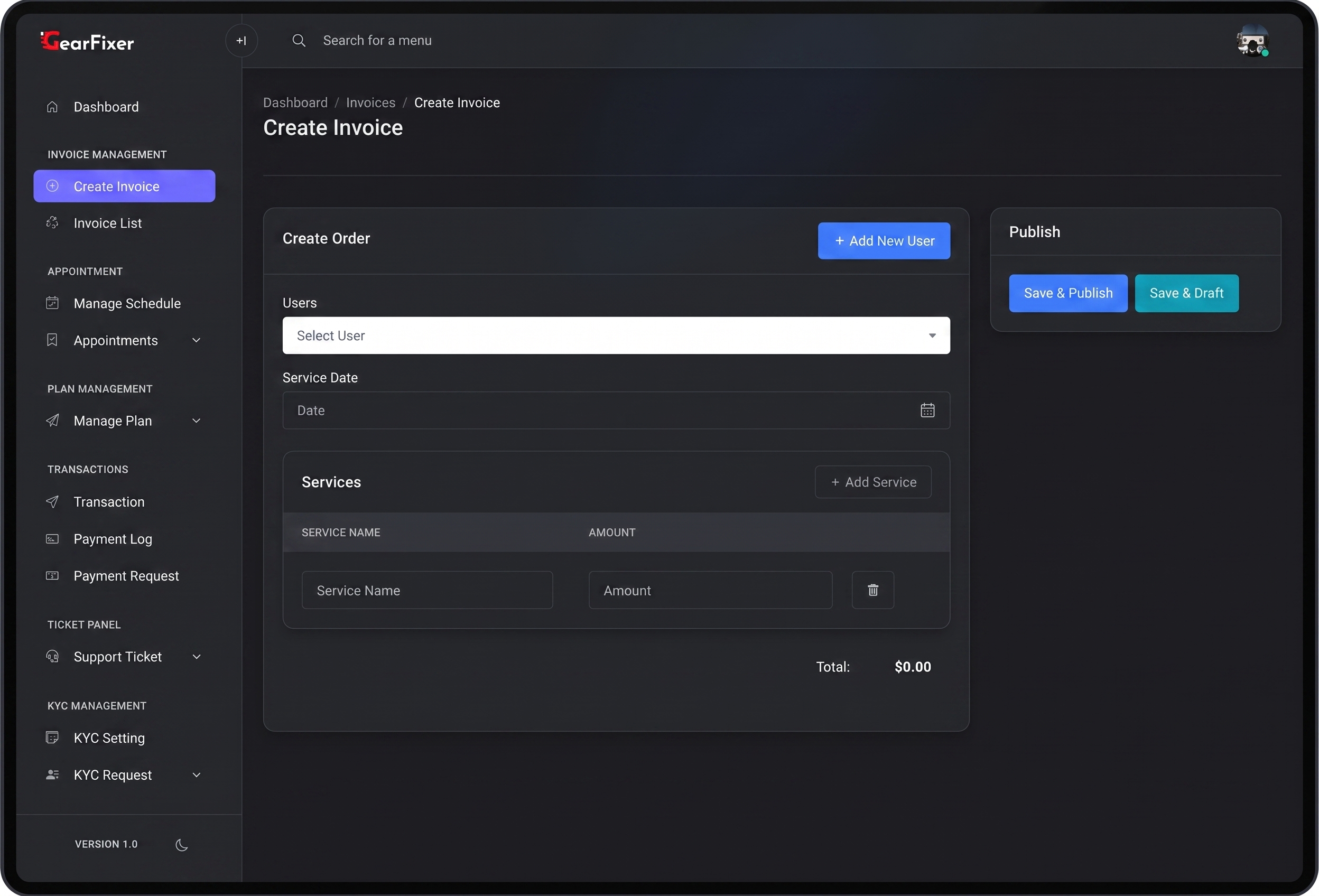 Invoice & Billing Management
