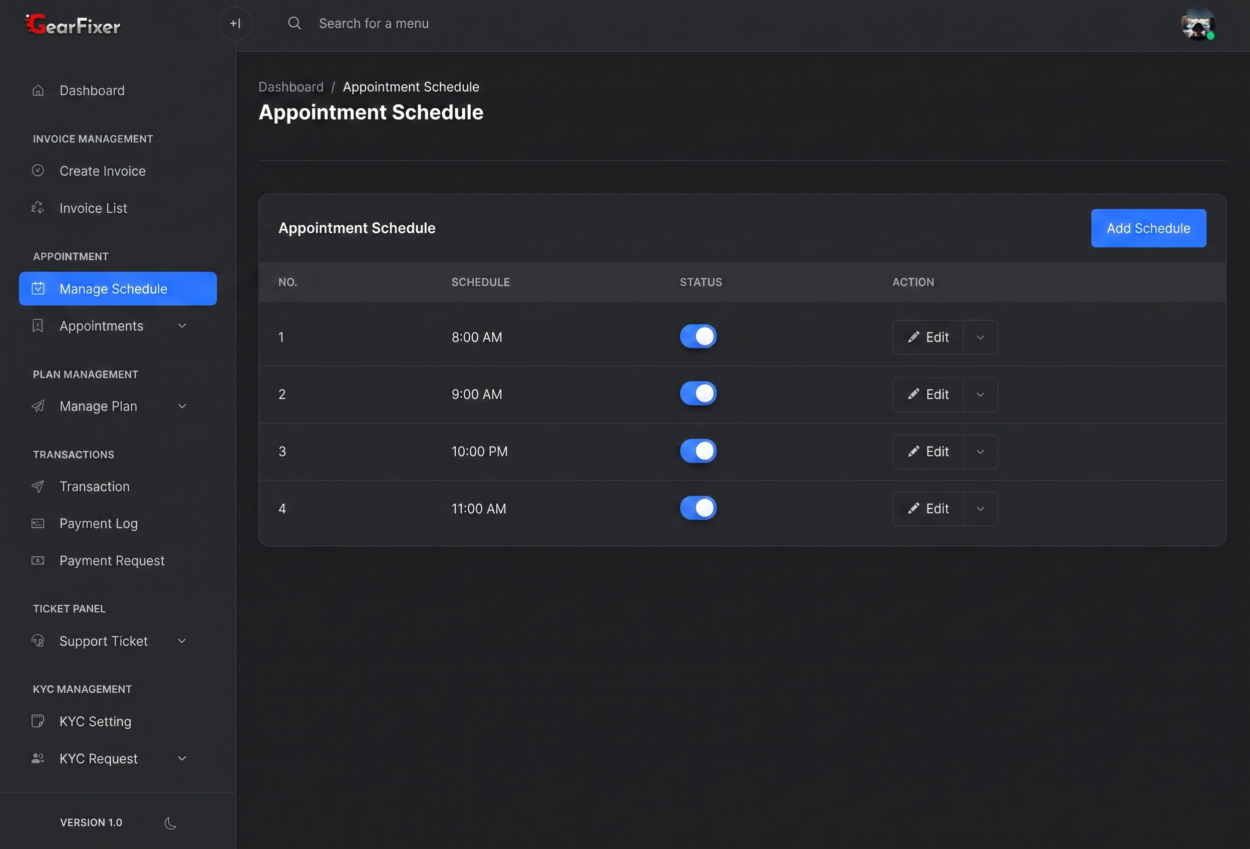 Mechanic Scheduling & Shifts