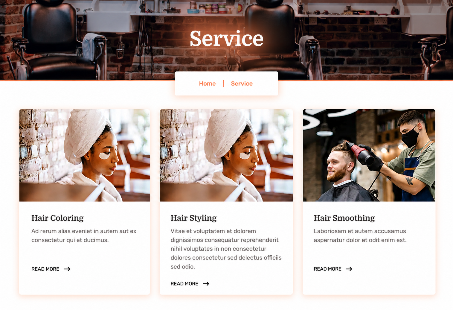 Salon and Beauty Service Catalog
