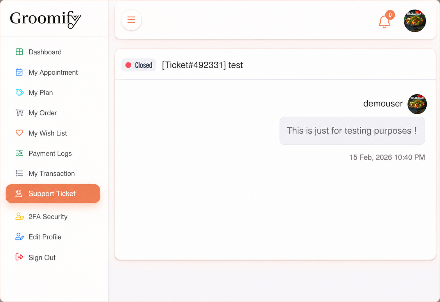 Customer Support Ticket System
