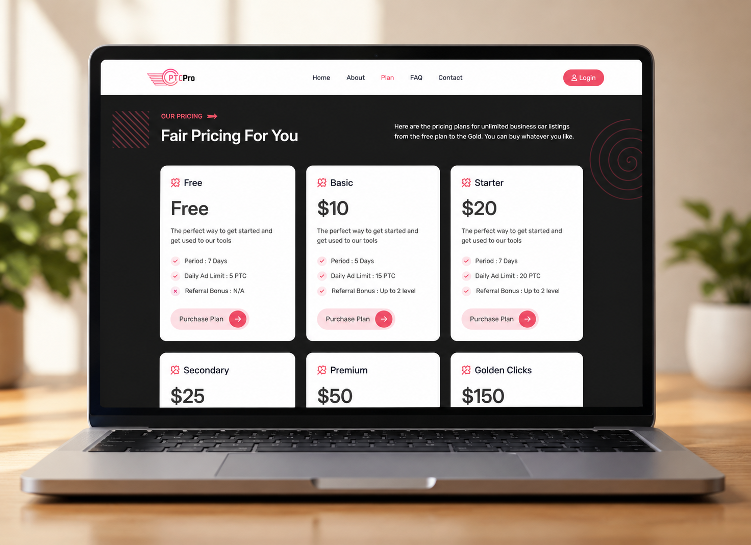 PTC Pro Pricing Plans