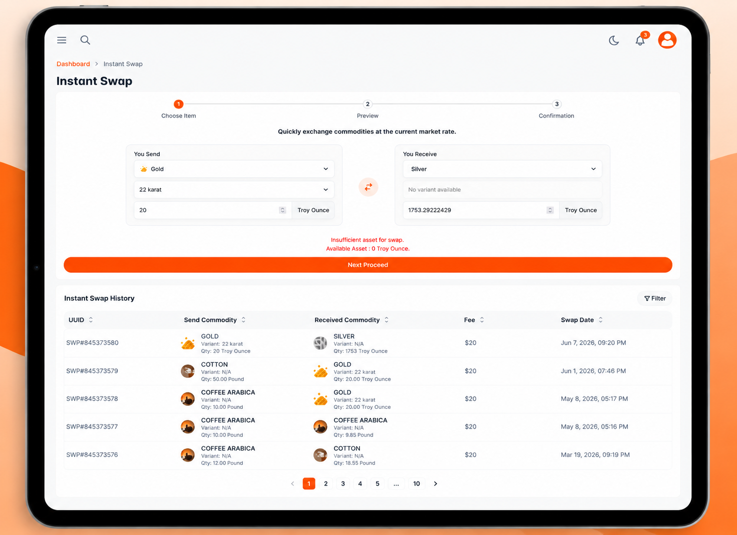 TradeX P2P Commodity Trading Platform